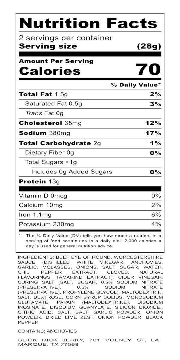 Zesty Lime Beef Jerky