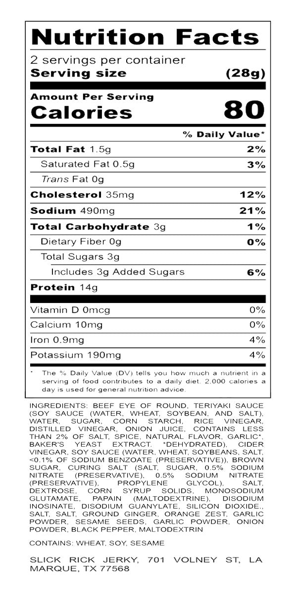 Tang-Jitsu Beef Jerky