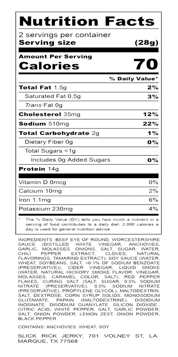 Lemon Blitz Beef Jerky