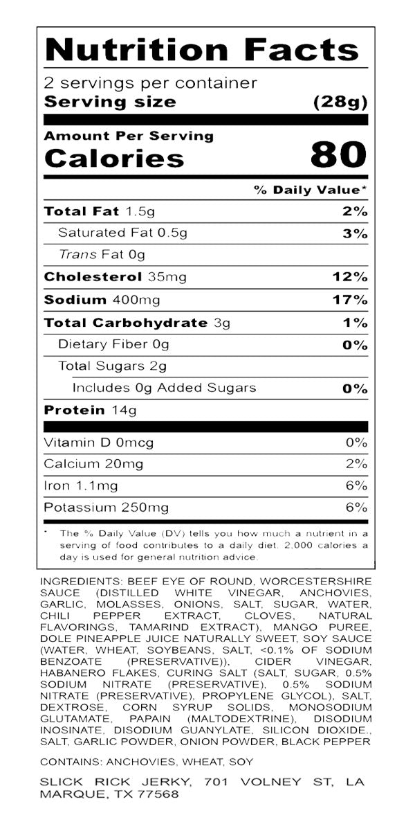 Island Bite Beef Jerky